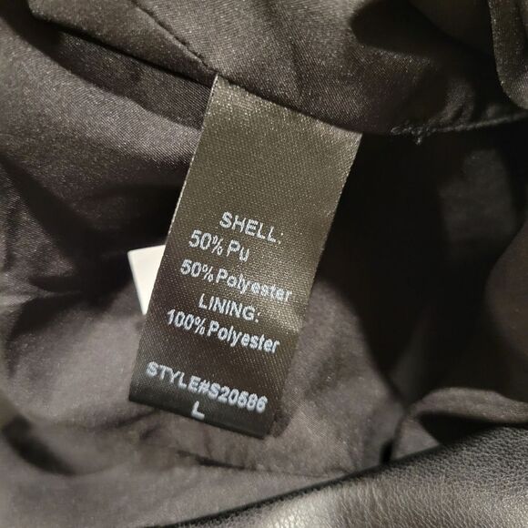 Mustard Seed pleather skirt, Large - Picture 5 of 8